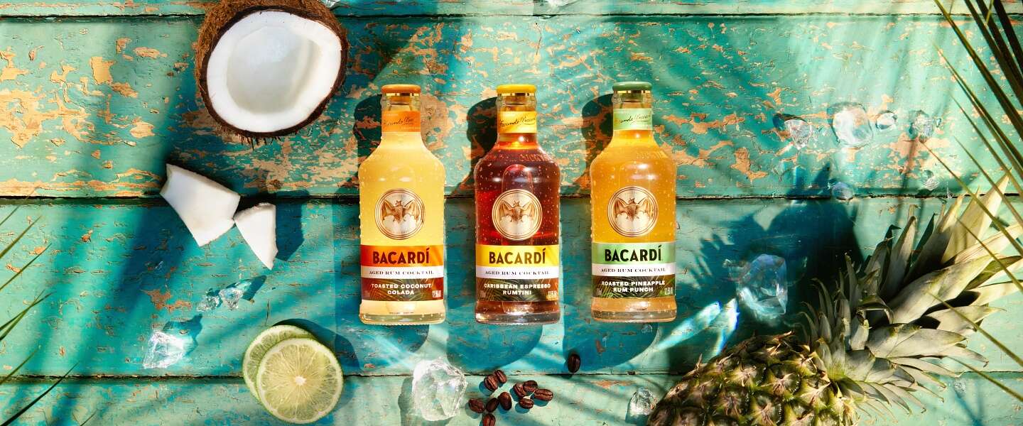 Bacardi introduceert drie ready-to-serve Aged Rum Cocktails