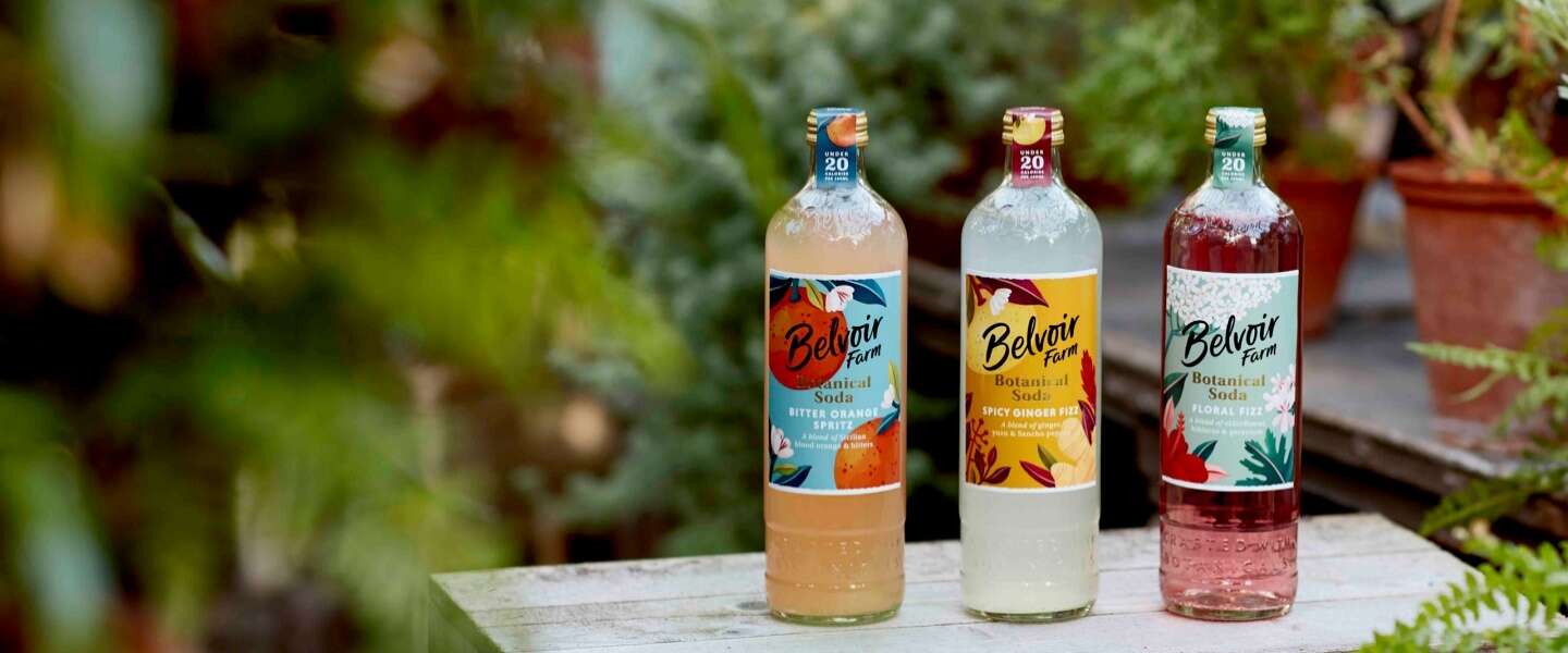 Belvoir Farm lanceert drie nieuwe Botanical Soda’s