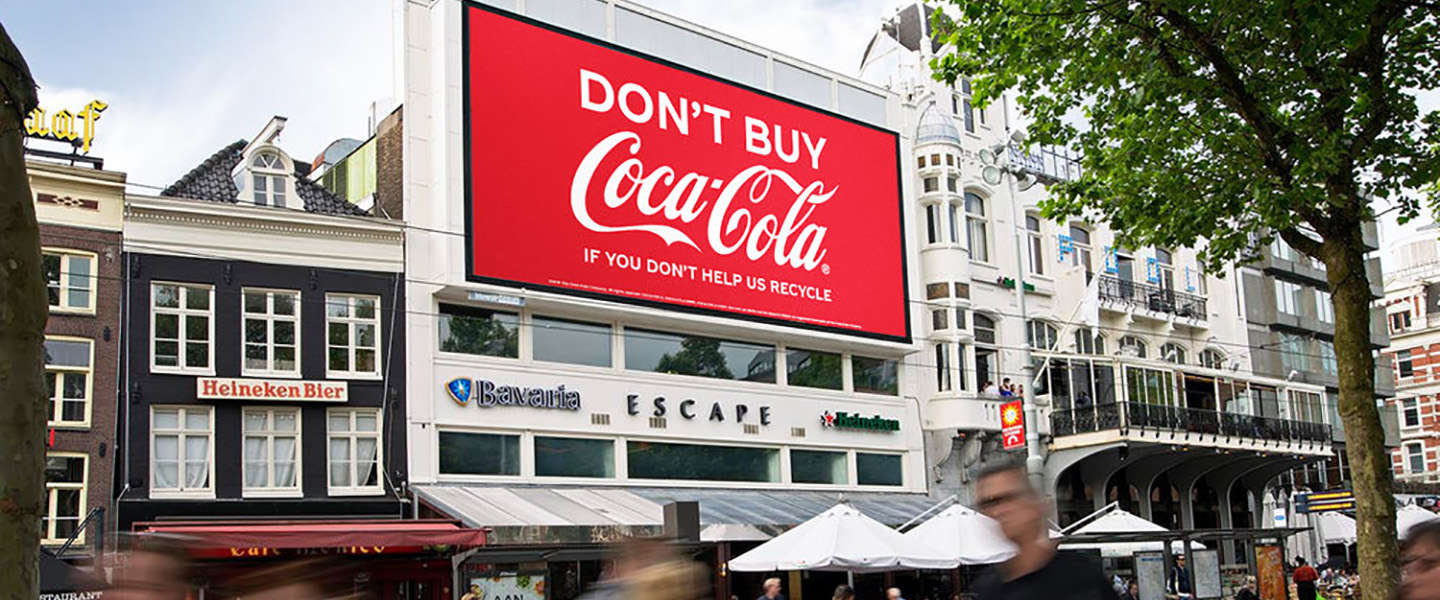 Geen Coca-Cola als je niet recyclet