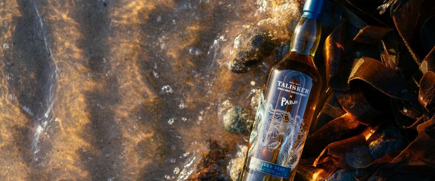 De nieuwe whisky van Talisker, Wilder Seas, zit in een gerecyclede glazen fles