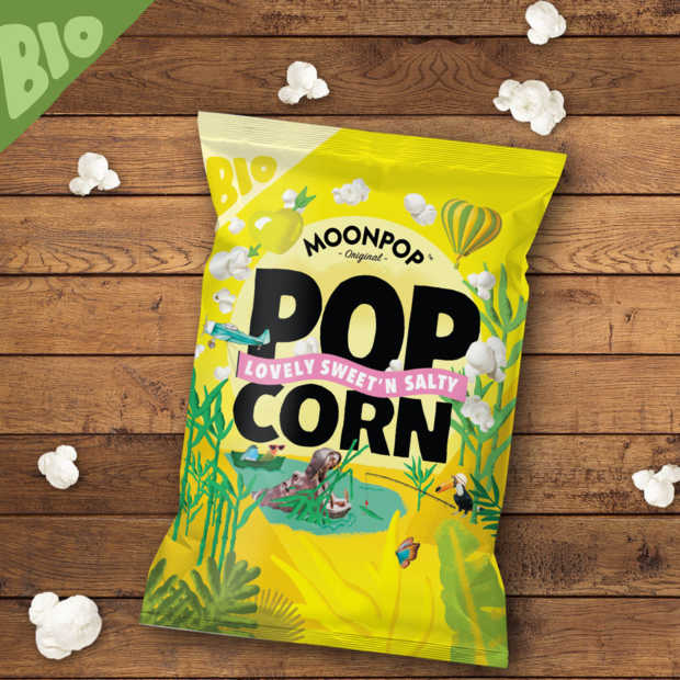 Moonpop is biologische popcorn in drie smaken