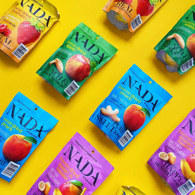 NADA maakt fruitsnacks van 100% puur gevriesdroogd fruit