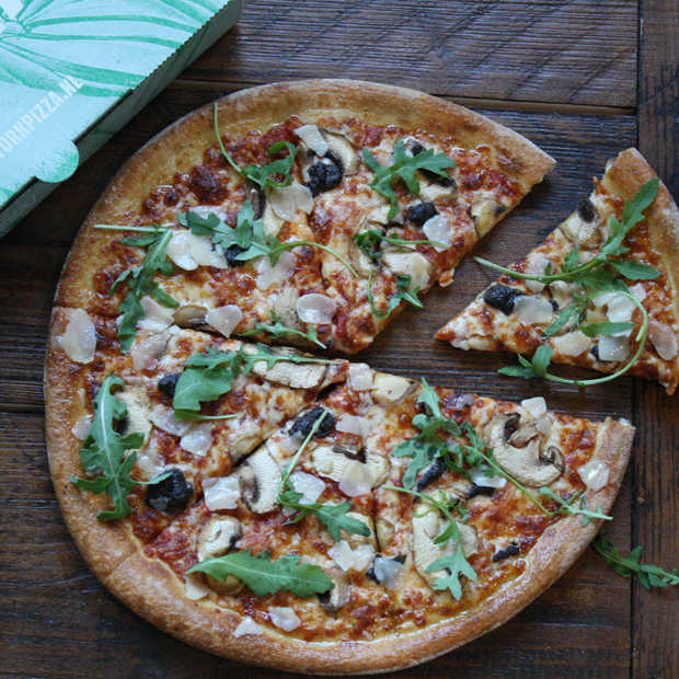 Vegan pizza's verkrijgbaar op Lowlands