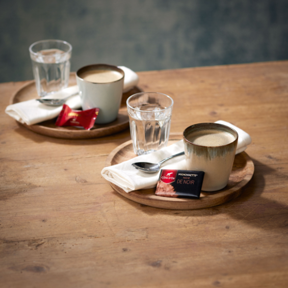 Côte d'Or geserveerd met koffie