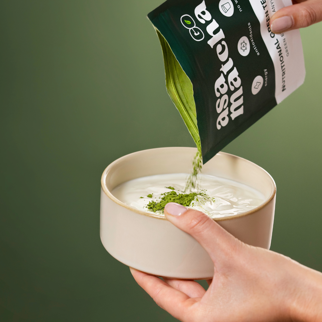 Asa Go matcha in yoghert